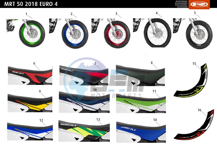 ACCESSOIRIES - WHEELS-SEATS