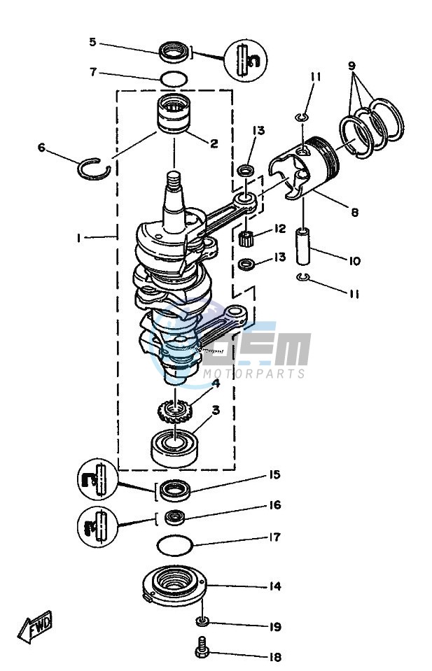 CRANKSHAFT--PISTON