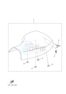 YFM300 RAPTOR 300 (1SC1) drawing SEAT