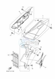 YZ85LW (B0G4) drawing SIDE COVER