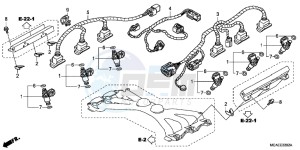 GL1800G GOLDWING 2ED drawing INJECTOR