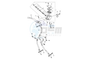 FZ6 600 drawing FRONT MASTER CYLINDER