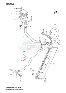 GS500 (P3) drawing REAR MASTER CYLINDER (MODEL K4 K5 K6)