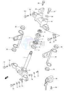 TS185ER (E1) drawing STEERING STEM (P9)