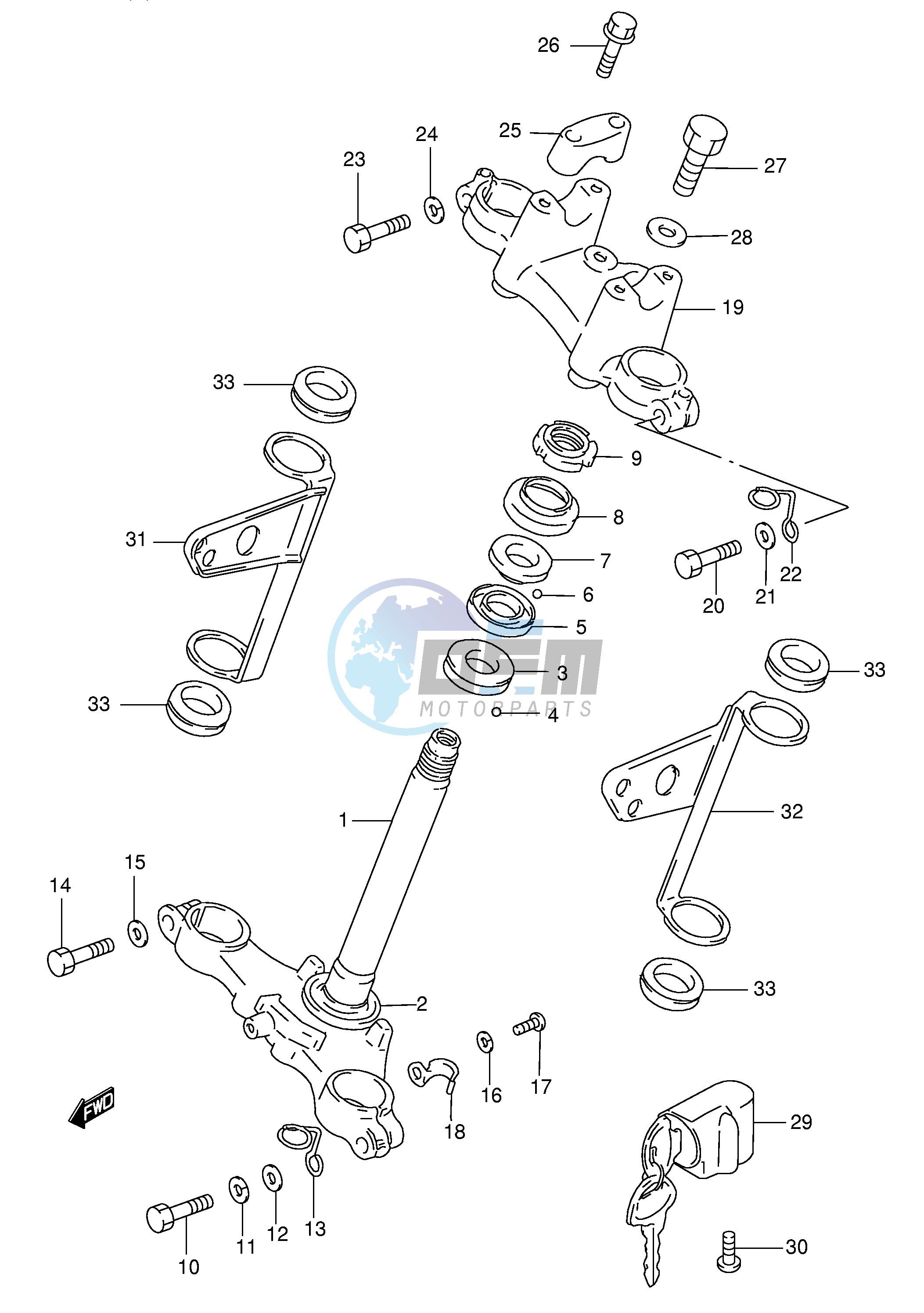 STEERING STEM (P9)