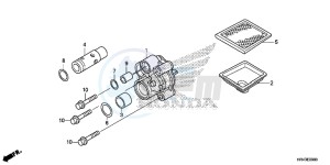 TRX500FM1F TRX500FM Europe Direct - (ED) drawing OIL PUMP