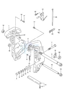 DT 115 drawing Clamp Bracket (1996 to 2001)