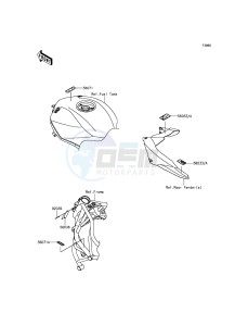 NINJA H2R ZX1000PGF EU drawing Labels