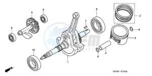 TRX680FA9 Australia - (U) drawing CRANK SHAFT/PISTON