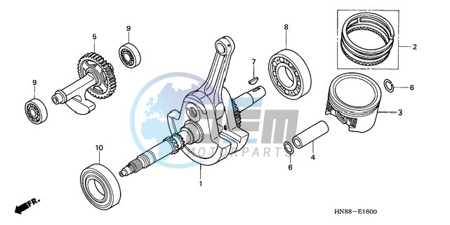 CRANK SHAFT/PISTON