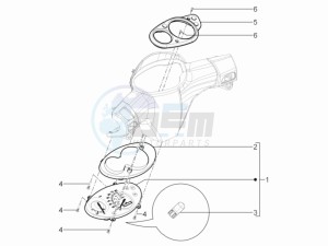 Typhoon 50 2t e3 (CH) Switserland drawing Meter combination - Cruscotto