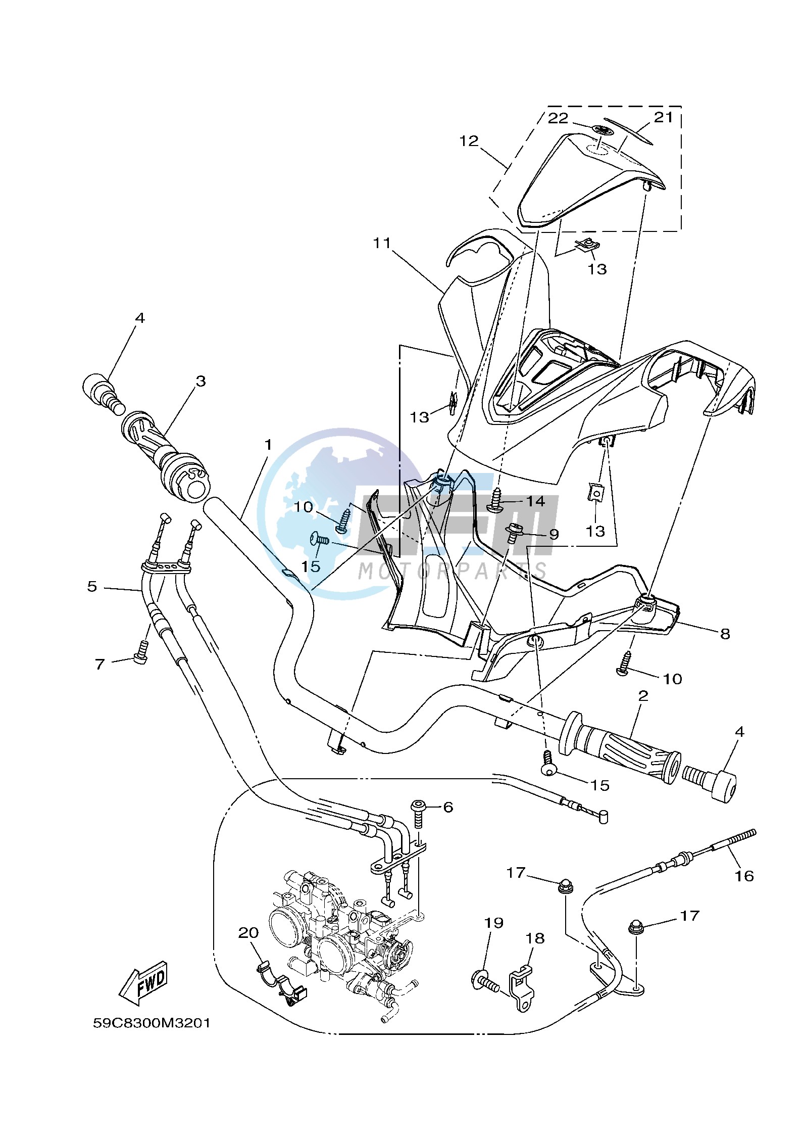 STEERING HANDLE & CABLE