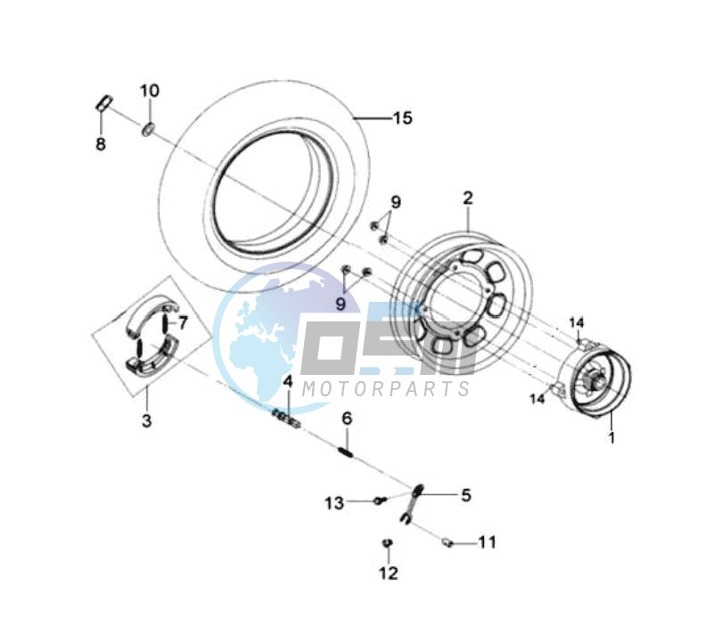 REAR WHEEL / CENTRAL STAND