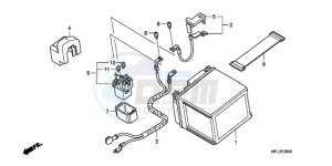 CBR1000RR9 France - (F / CMF MME TRI) drawing BATTERY (CBR1000RR)