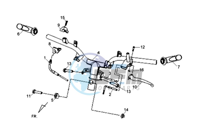 HANDLEBAR / BRAKE LEVERS /CABLES