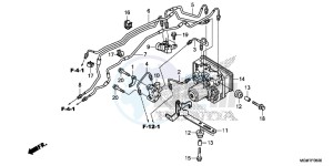 CB600FAD Hornet - CB600F ABS England - (3ED) drawing ABS MODULATOR