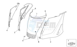 Sport City Cube 125-200 carb e3 drawing Rear body I