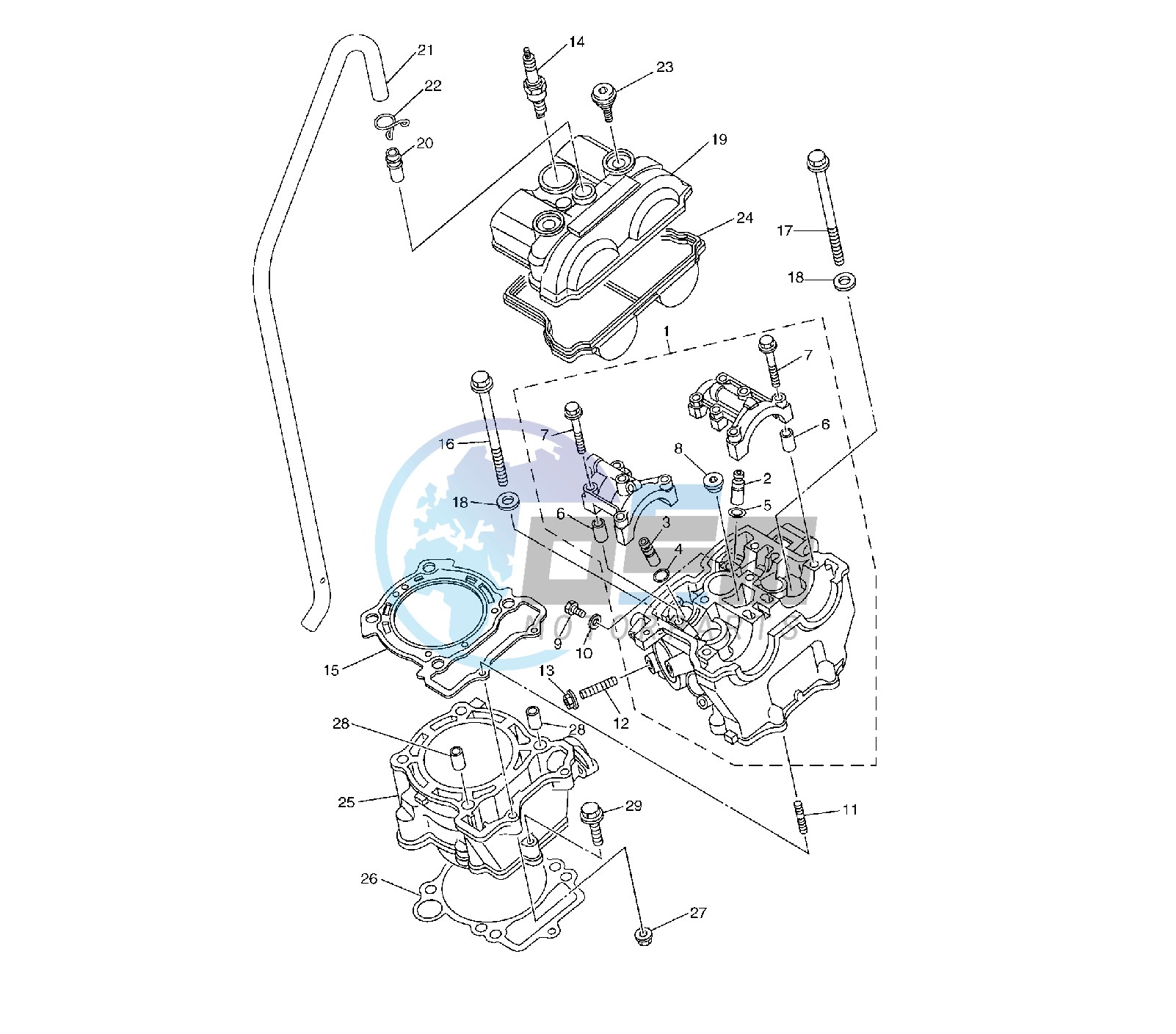 CYLINDER AND HEAD