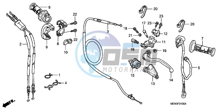 HANDLE LEVER/ SWITCH/ CABLE