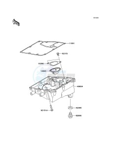 VERSYS KLE650A7F GB XX (EU ME A(FRICA) drawing Oil Pan