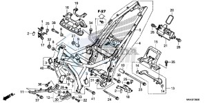 NC750XDG SH125AS UK - (E) drawing FRAME BODY