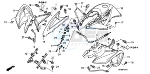 TRX400XD TRX400XD Australia - (U) drawing FRONT FENDER/REVERSE LEVER (TRX400EX8/X9/XC/XD)