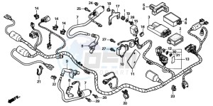 VTR1000F FIRE STORM drawing WIRE HARNESS