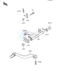 KX 80 G [KX80] (G1-G2) [KX80] drawing GEAR CHANGE MECHANISM