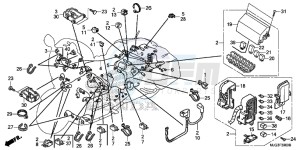 GL1800BG GOLDWING - F6B UK - (E) drawing WIRE HARNESS