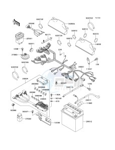 KAF 620 J [MULE 3010 TRANS 4X4] (J1) J1 drawing CHASSIS ELECTRICAL EQUIPMENT