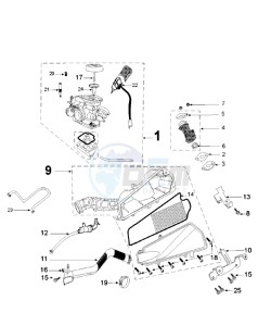 VIVA 3 L 4T A SPORTLINE drawing CARBURETTOR