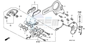 CB1000RAA E / ABS MPH drawing REAR BRAKE CALIPER (CB1000RA)