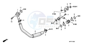 XL700VA9 Europe Direct - (ED / ABS SPC) drawing WATER PIPE