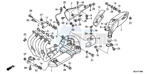 CBR600FAC drawing EXHAUST MUFFLER