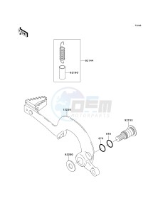 KX 250 T [KX250F] (TF) T6F drawing BRAKE PEDAL