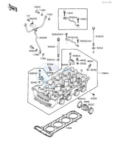 ZG 1000 A [CONCOURS] (A1-A3) [CONCOURS] drawing CYLINDER HEAD