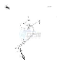 KLT 200 C [KLT200] (C1) | DIFFIRENTIAL AXLE [KLT200] drawing IGNITION COIL -- 83 KLT200-C1- -