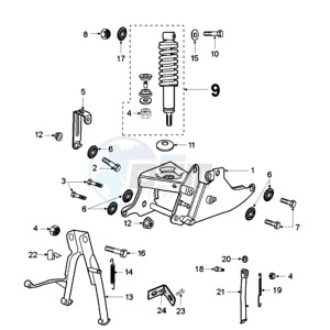 FOX NPRO BN drawing REAR SHOCK