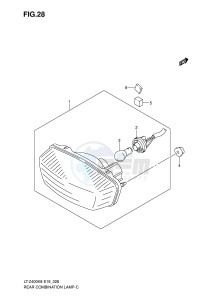 LT-Z400 (E19) drawing REAR COMBINATION