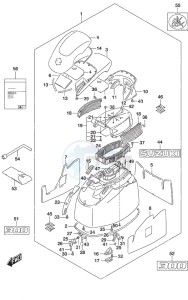 DF 300B drawing Engine Cover