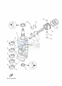 F60LB-2016 drawing CRANKSHAFT--PISTON