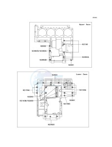 ZG 1000 A [CONCOURS] (A20) A20 drawing CRANKCASE BOLT PATTERN