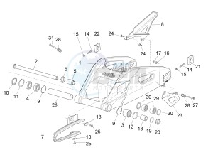 RSV4 1000 Racing Factory L.E. (APAC) (AUS, CP, Ja, MY, NZ, RI, VN) drawing Swing arm