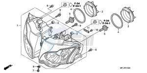 CBR1000RR9 Australia - (U / MME PSW SPC) drawing HEADLIGHT