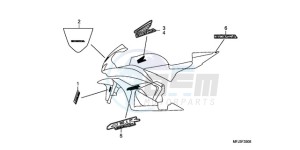 CBR600RRA E drawing MARK/STRIPE (9)