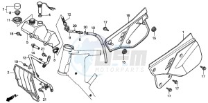 CRM125R drawing SIDE COVER/OIL TANK