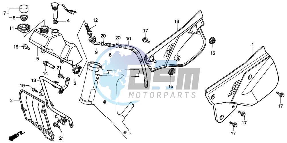 SIDE COVER/OIL TANK