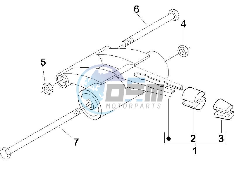 Swinging arm