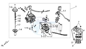 ALLO GT 25KMH 50 drawing CARBURATOR