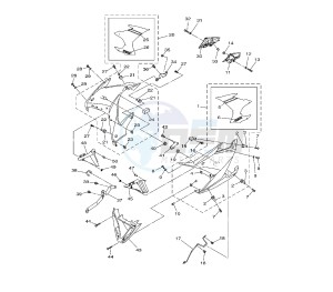 XJ6-F DIVERSION 600 drawing SIDE COVER 2 1CW1-W4